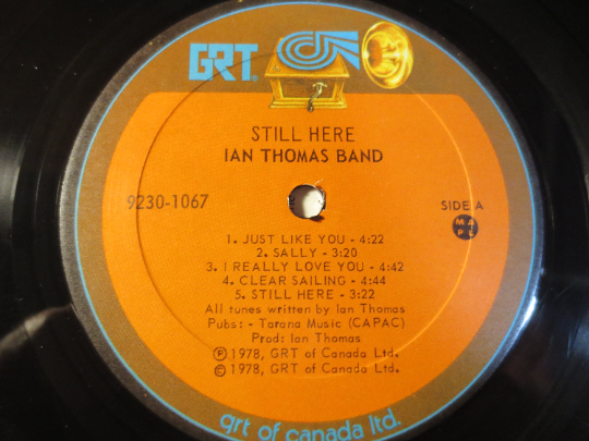 IAN THOMAS BAND, Still Here, Ian Thomas Record, Ian Thomas Album, Ian Thomas Lp, Rock Record, Pop Record, Lps, Vintage Records, 1978 Records