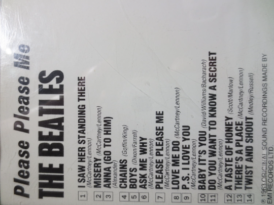 The BEATLES, PLEASE PLEASE Me, The Beatles Cd, The Beatles Albums, The Beatles Records, The Beatles lp, 1987 Compact Disc