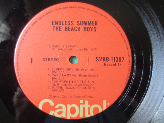 The Beach Boys – Endless Summer (1974) Vinyl 2xLP