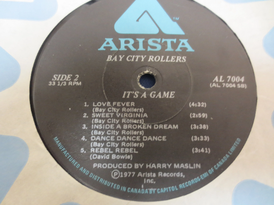 Bay City Rollers – It's a Game (1977) Vinyl LP