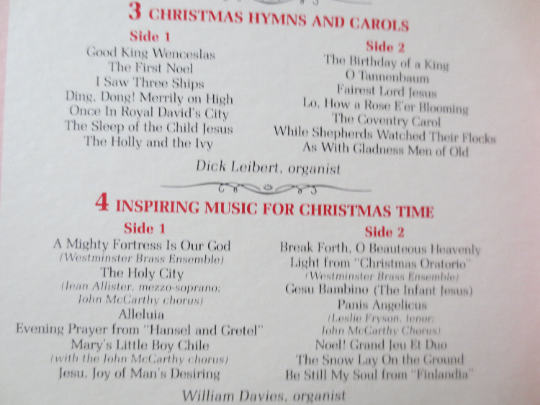 READERS DIGEST CHRISTMAS, 5 Disc Boxed Set, 1985 Records, Vintage Vinyl Lp