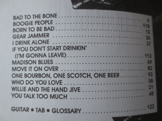 George Thorogood – Anthology Sheet Music Book (Guitar/Piano/Vocal)