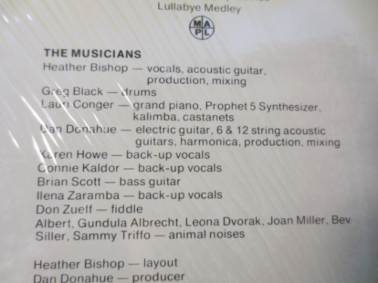 HEATHER Bishop BELLY BUTTON Album, Heather Bishop Lp, Heather Bishop Album, Childrens Records, Kids Lp, 1982 Records