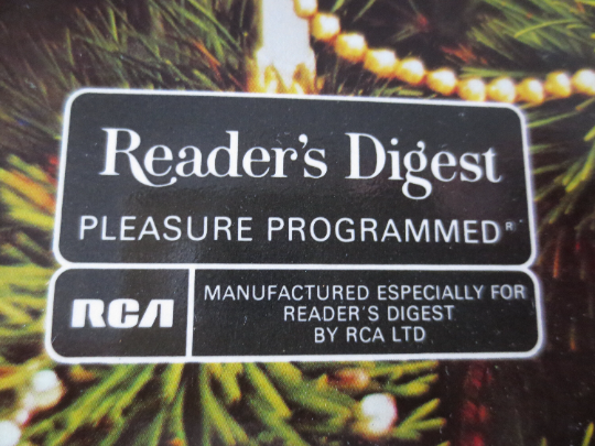 READERS DIGEST CHRISTMAS, 5 Disc Boxed Set, 1985 Records, Vintage Vinyl Lp