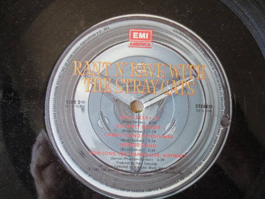 The Stray Cats – Rant N' Rave with the Stray Cats (1983) Vinyl LP