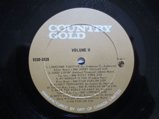 Various Artists – Country Gold, Volume 2 (1975) Vinyl 2xLP