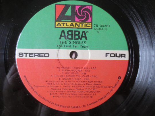 ABBA – The Singles: The First Ten Years (1982) Vinyl 2xLP