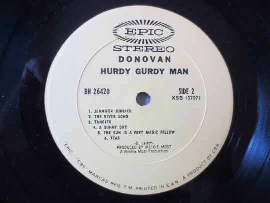 Donovan – The Hurdy Gurdy Man (1968) Vinyl LP