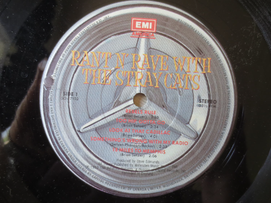 The Stray Cats – Rant N' Rave with the Stray Cats (1983) Vinyl LP