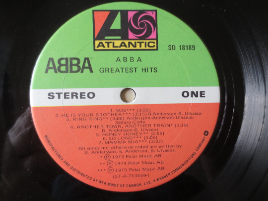 ABBA – Greatest Hits (1976) Vinyl LP