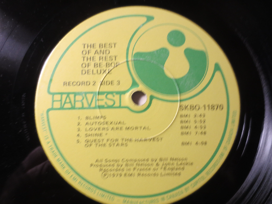 Be Bop Deluxe – The Best and the Rest of Be Bop Deluxe (1979) Vinyl 2xLP