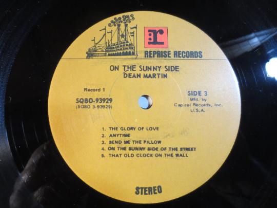 Dean Martin – On the Sunny Side (1972) Double Vinyl LP