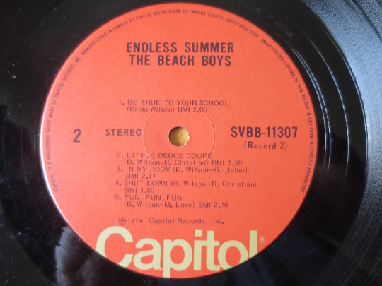 The Beach Boys – Endless Summer (1974) Vinyl 2xLP
