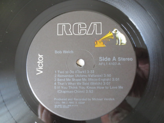 Bob Welch – Bob Welch (1981) Vinyl LP