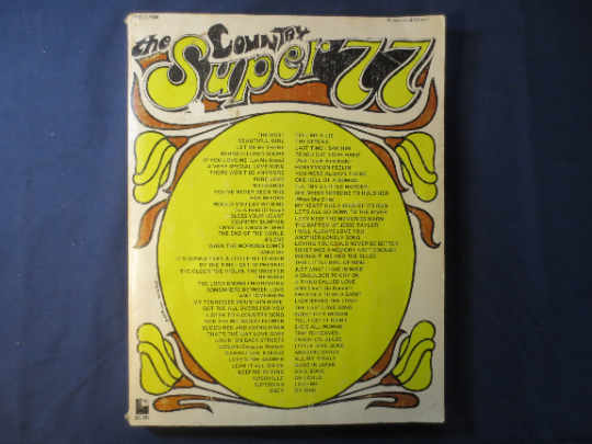 The Country Super 77 – Sheet Music Book (Piano/Vocal/Chords)
