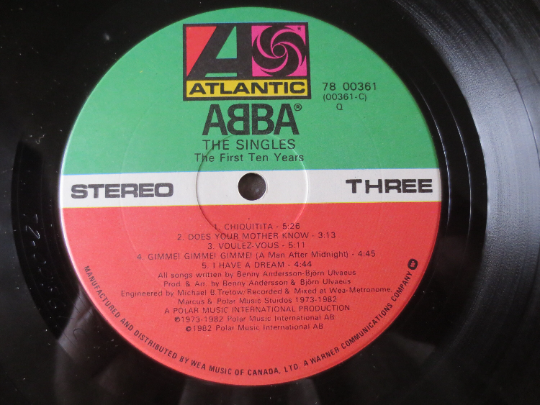 ABBA – The Singles: The First Ten Years (1982) Vinyl 2xLP