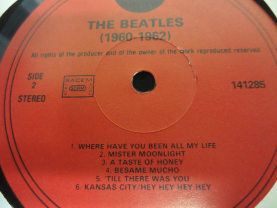 The Beatles – The Beatles 1960–1962 (Holland) Vinyl LP