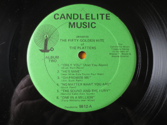 The PLATTERS, 50 Golden Hits, 4-Record Box Set, 1975 Record, Vinyl Lp