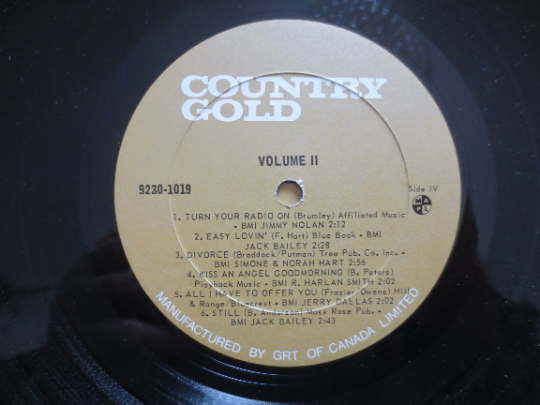 Various Artists – Country Gold, Volume 2 (1975) Vinyl 2xLP