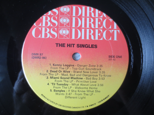 The HIT SINGLES, 2 RECORDS, Vintage Album, 1987 Record, Vinyl Lp