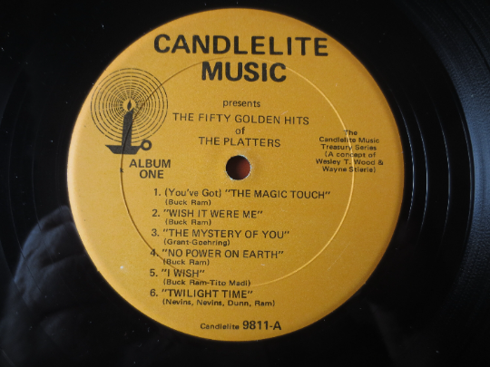 The PLATTERS, 50 Golden Hits, 4-Record Box Set, 1975 Record, Vinyl Lp
