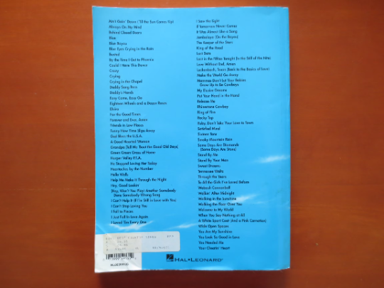 The Best Country Songs Ever – Sheet Music Book (Piano/Vocal/Chords)