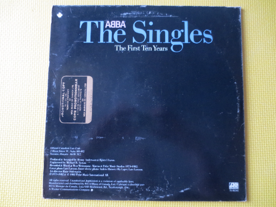ABBA – The Singles: The First Ten Years (1982) Vinyl 2xLP