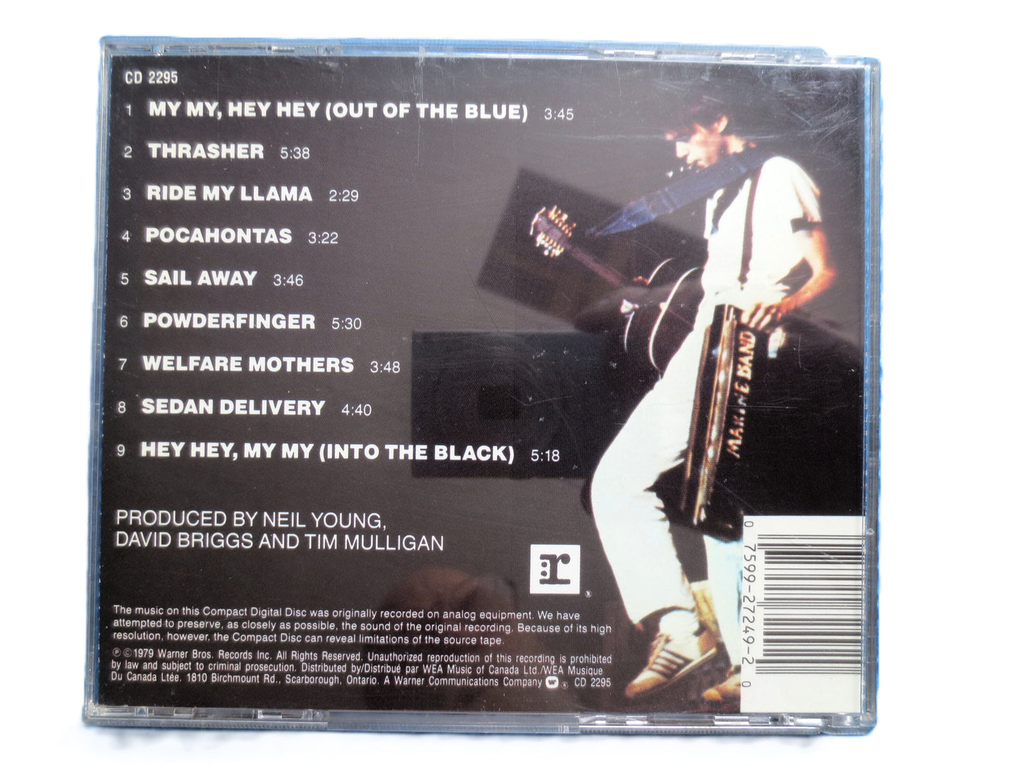 NEIL YOUNG, RUST Never Sleeps, Neil Young Cd, Neil Young Lp, Vintage Compact Disc, Neil Young Album, Compact Disc, Rock Music Cd