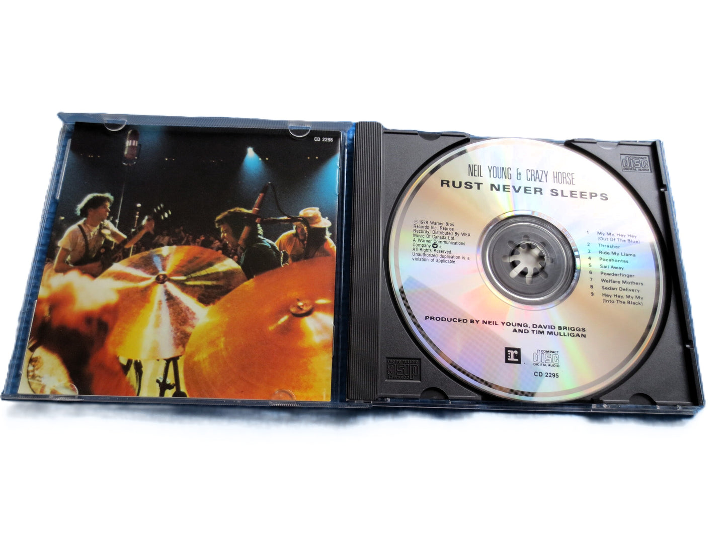 NEIL YOUNG, RUST Never Sleeps, Neil Young Cd, Neil Young Lp, Vintage Compact Disc, Neil Young Album, Compact Disc, Rock Music Cd