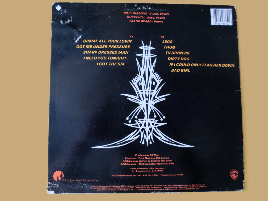 ZZ Top – Eliminator (1983) Vinyl LP