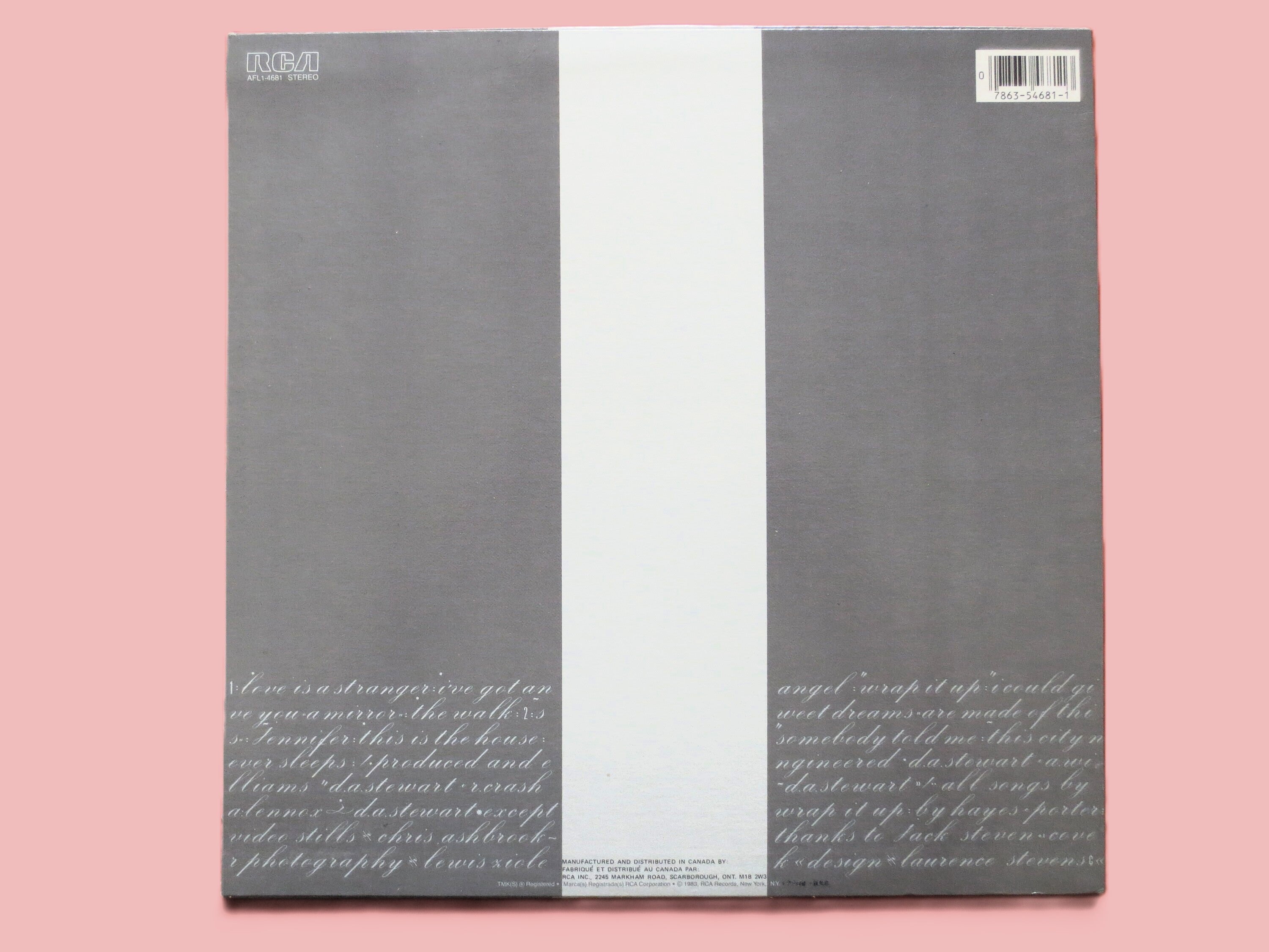 Eurythmics – Sweet Dreams (Are Made of This) (1983) Vinyl LP