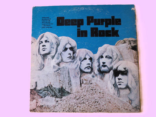 DEEP PURPLE, In Rock, Vintage Album, 1970 Record, Vinyl Lp