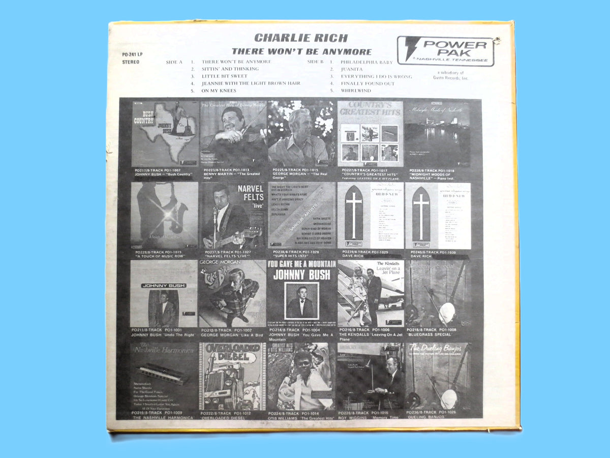 Charlie Rich – There Won't Be Anymore (1974) Vinyl LP
