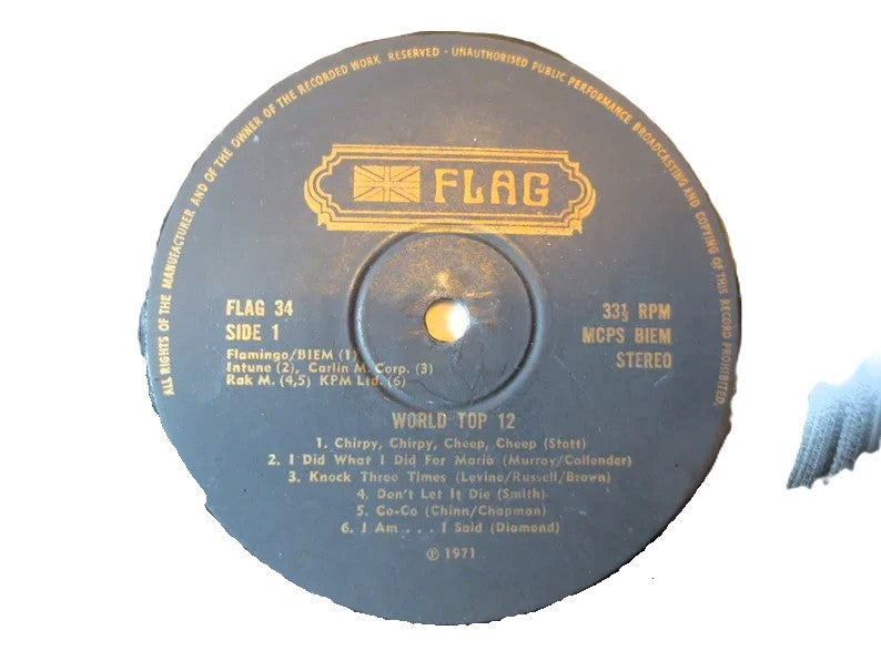 Various Artists – World Top 12 (1971) Vinyl LP