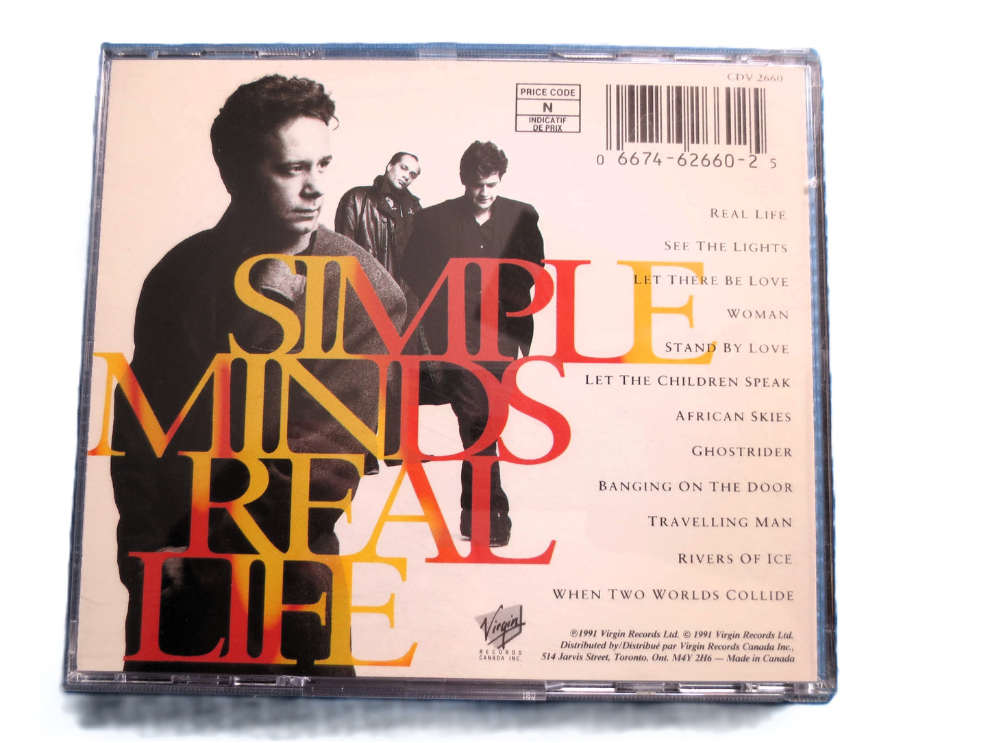 SIMPLE MINDS, Real Life Cd, SIMPLE Minds Music, Simple Minds Song, Pop Music Cd, Rock Music Cd, Vintage Pop, 1991 Compact Disc