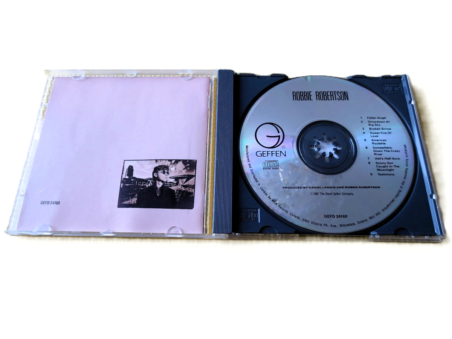 ROBBIE ROBERTSON, Self Titled Album, 1987 Record, Vinyl Lp