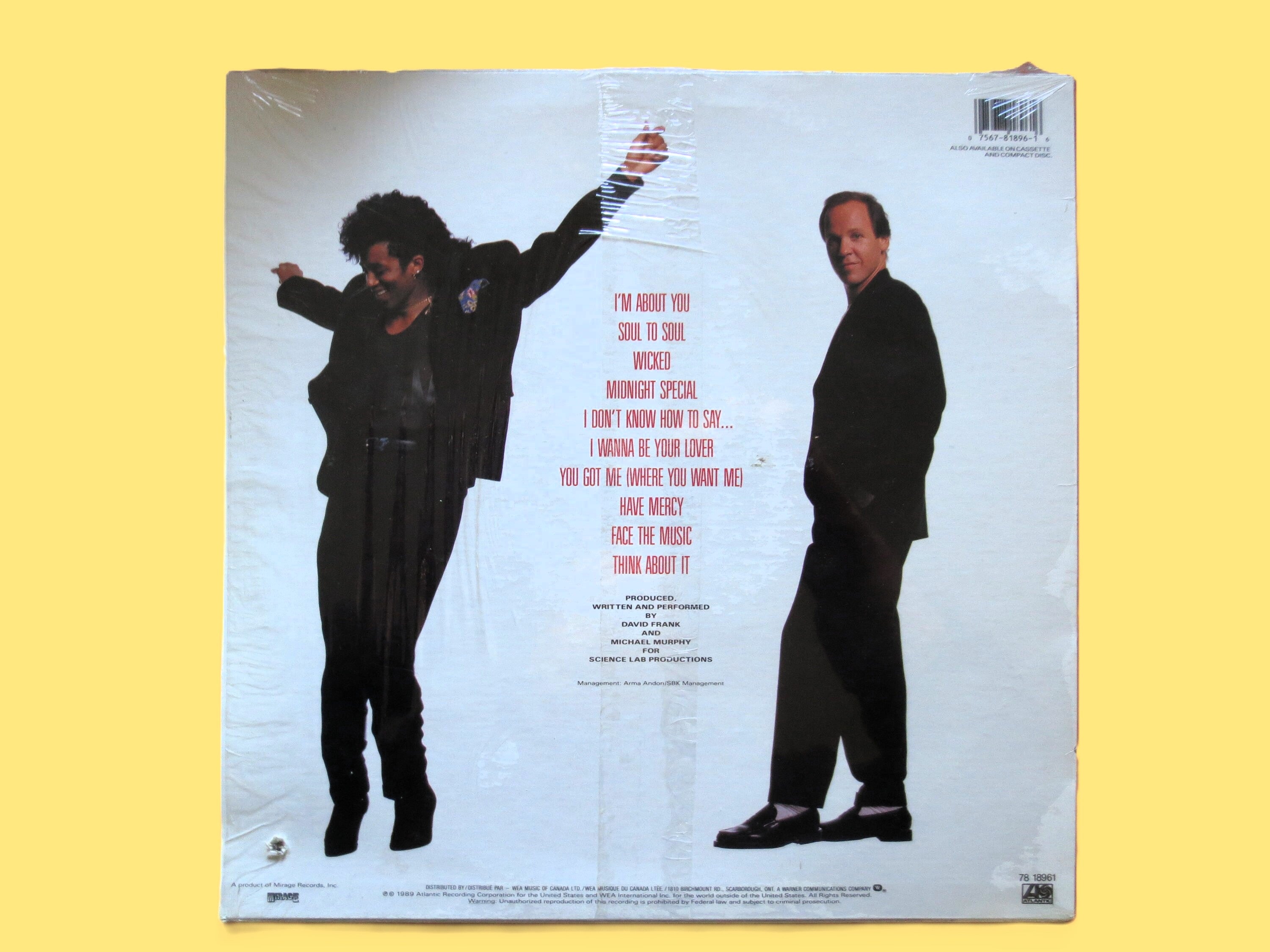 The System – Rhythm and Romance (1989) Vinyl LP