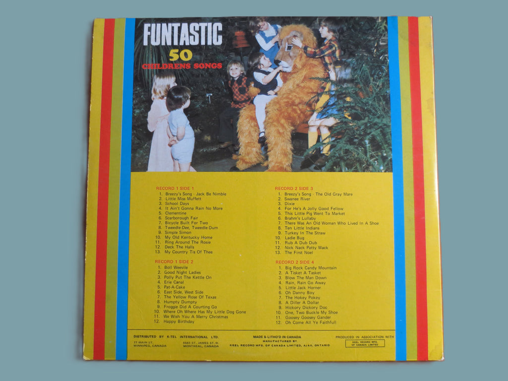 K-Tel – Funtastic 50 Children’s Songs (1975) Vinyl 2xLP