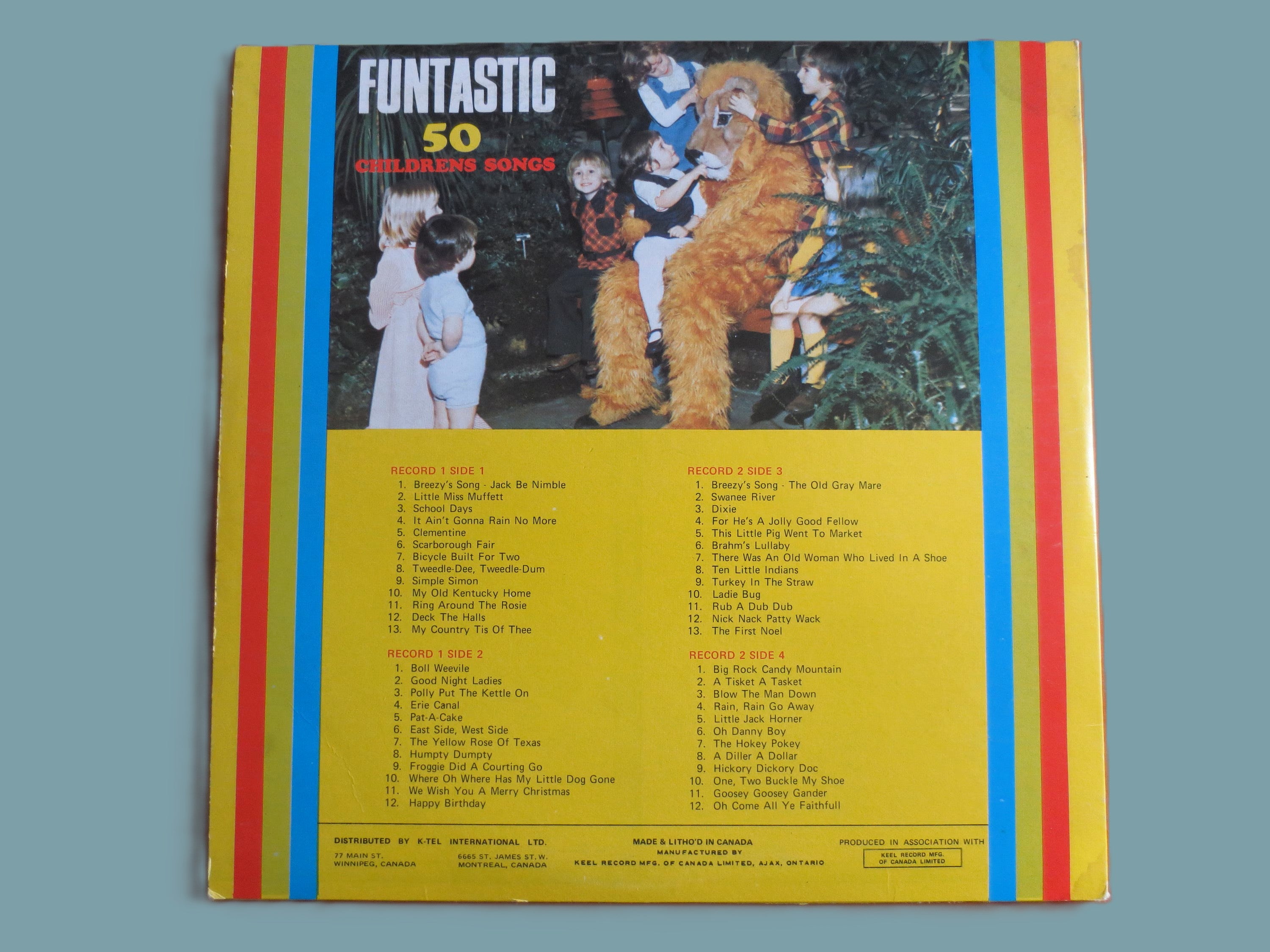 K-Tel – Funtastic 50 Children’s Songs (1975) Vinyl 2xLP