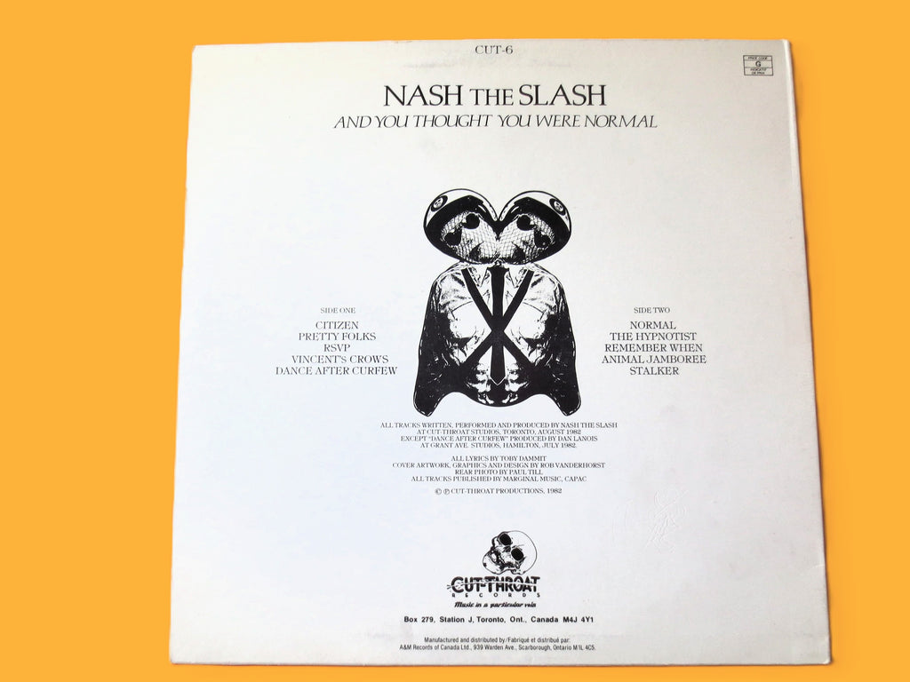 Nash the Slash – And You Thought You Were Normal (1982) Vinyl LP