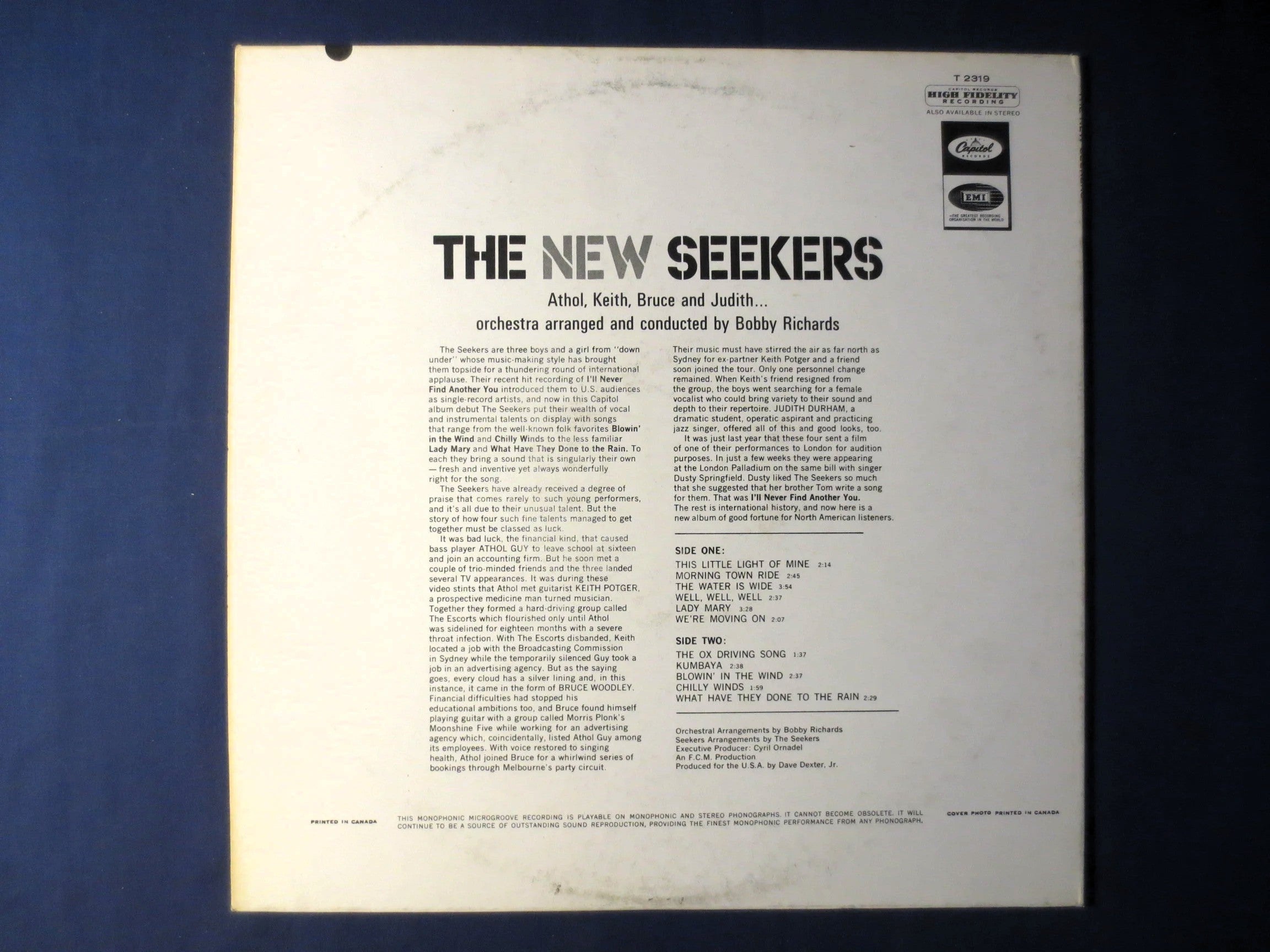 The New Seekers – The New Seekers (1964) Vinyl LP