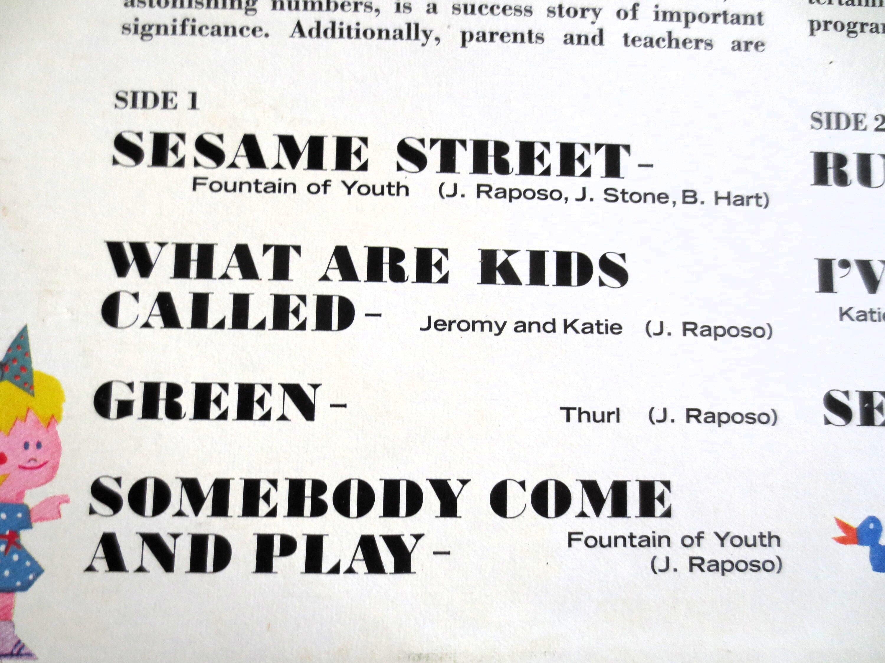 RUBBER DUCKIE, Sesame Street Record, DISNEYLAND Records, Disney Records, Vintage Vinyl, Kids Records, Vinyl, 1970 Records
