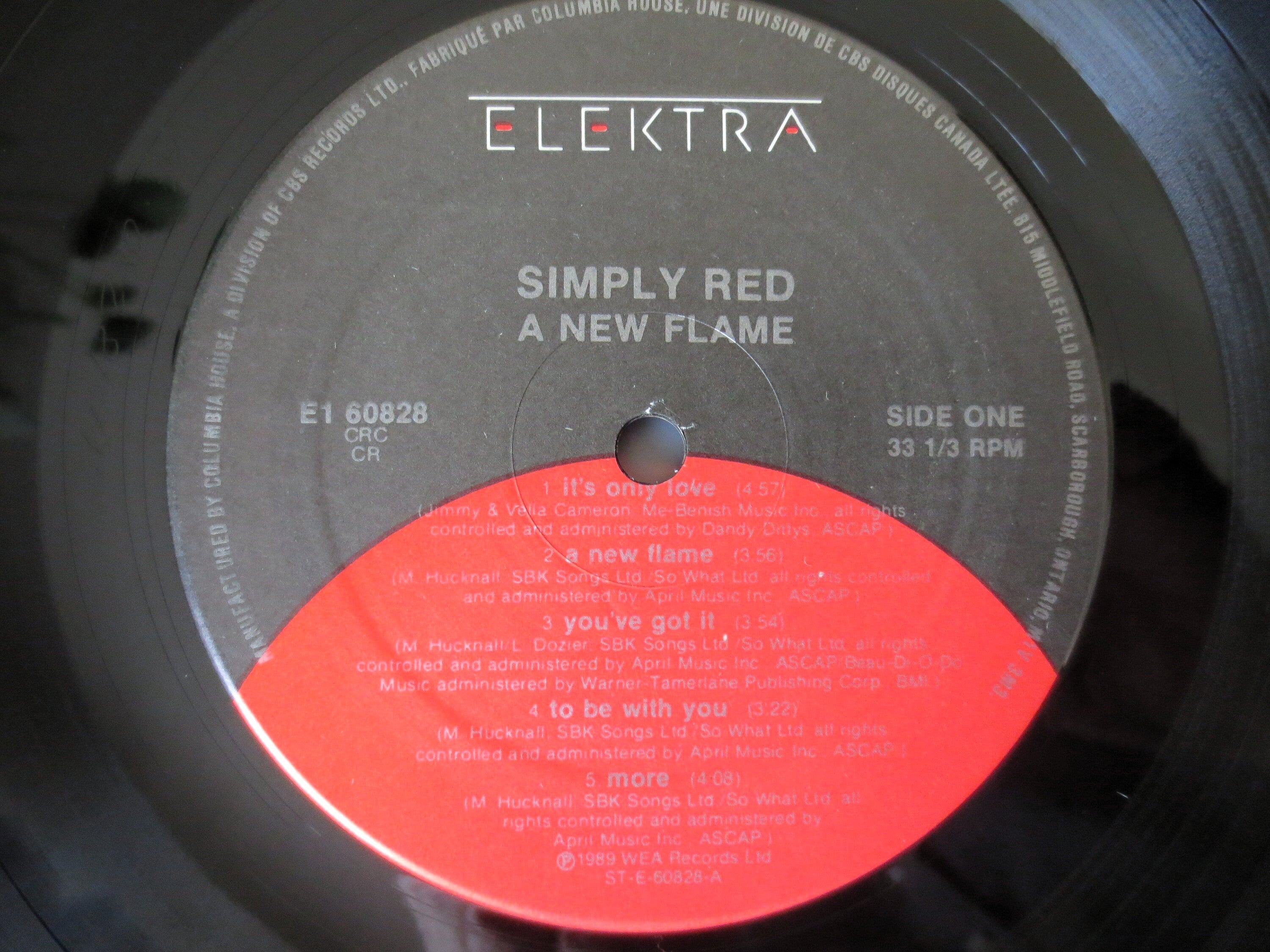 Simply Red – A New Flame (1989) Vinyl LP