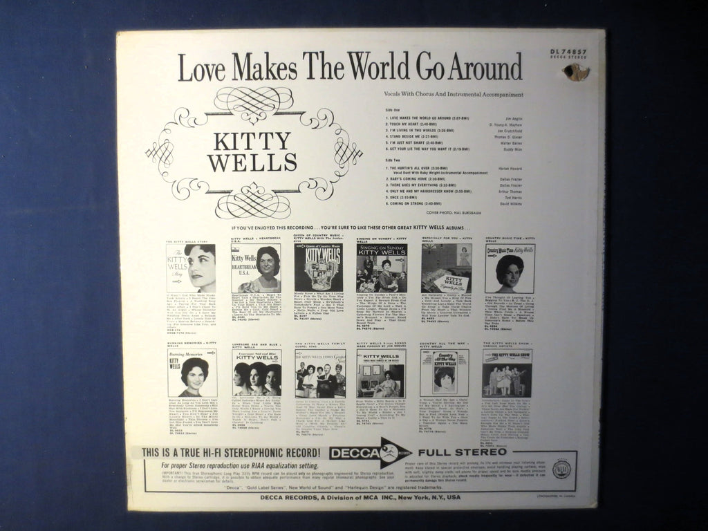 Kitty Wells – Love Makes the World Go Around (1967) Vinyl LP
