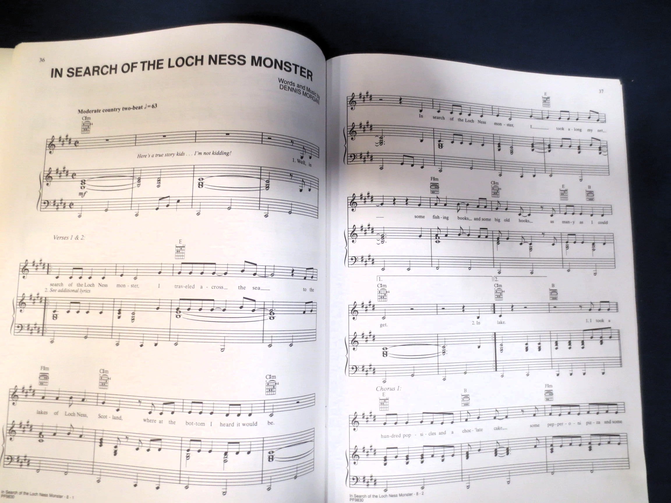 Pumpkin Head Harvey – Pumpkin Head Harvey and 9 More New Fun and Scary Songs (1998) Sheet Music Book