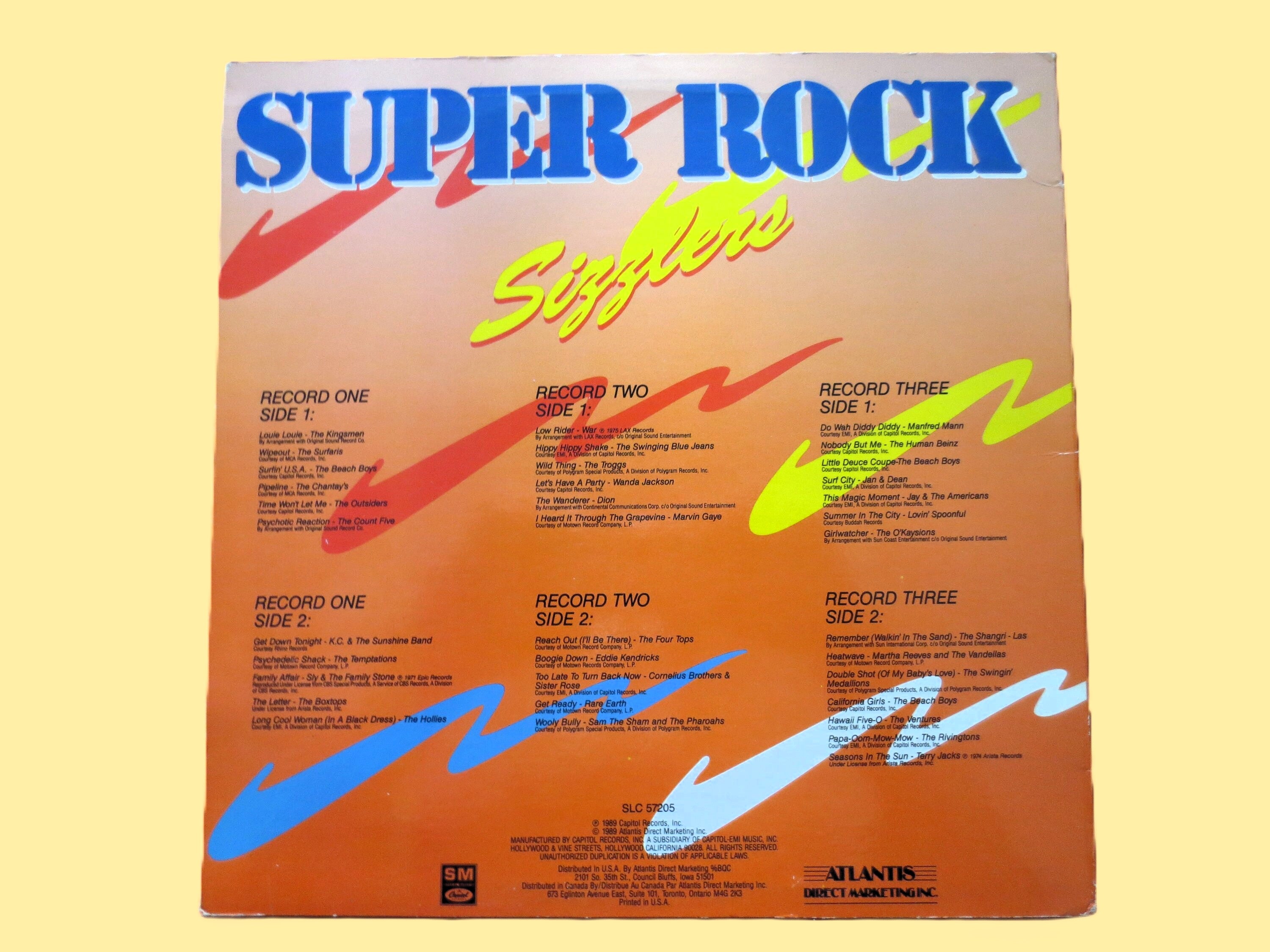 Various Artists – Super Rock Sizzlers (1989) 3xLP