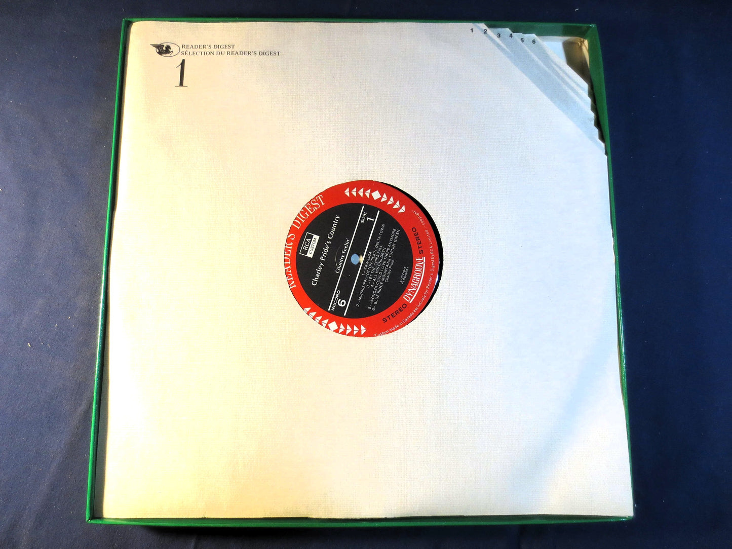 CHARLEY PRIDE, 6 RECORDS Box Set, Readers Digest Records, Charley Pride Album, Charley Pride Record, Charley Pride Lp