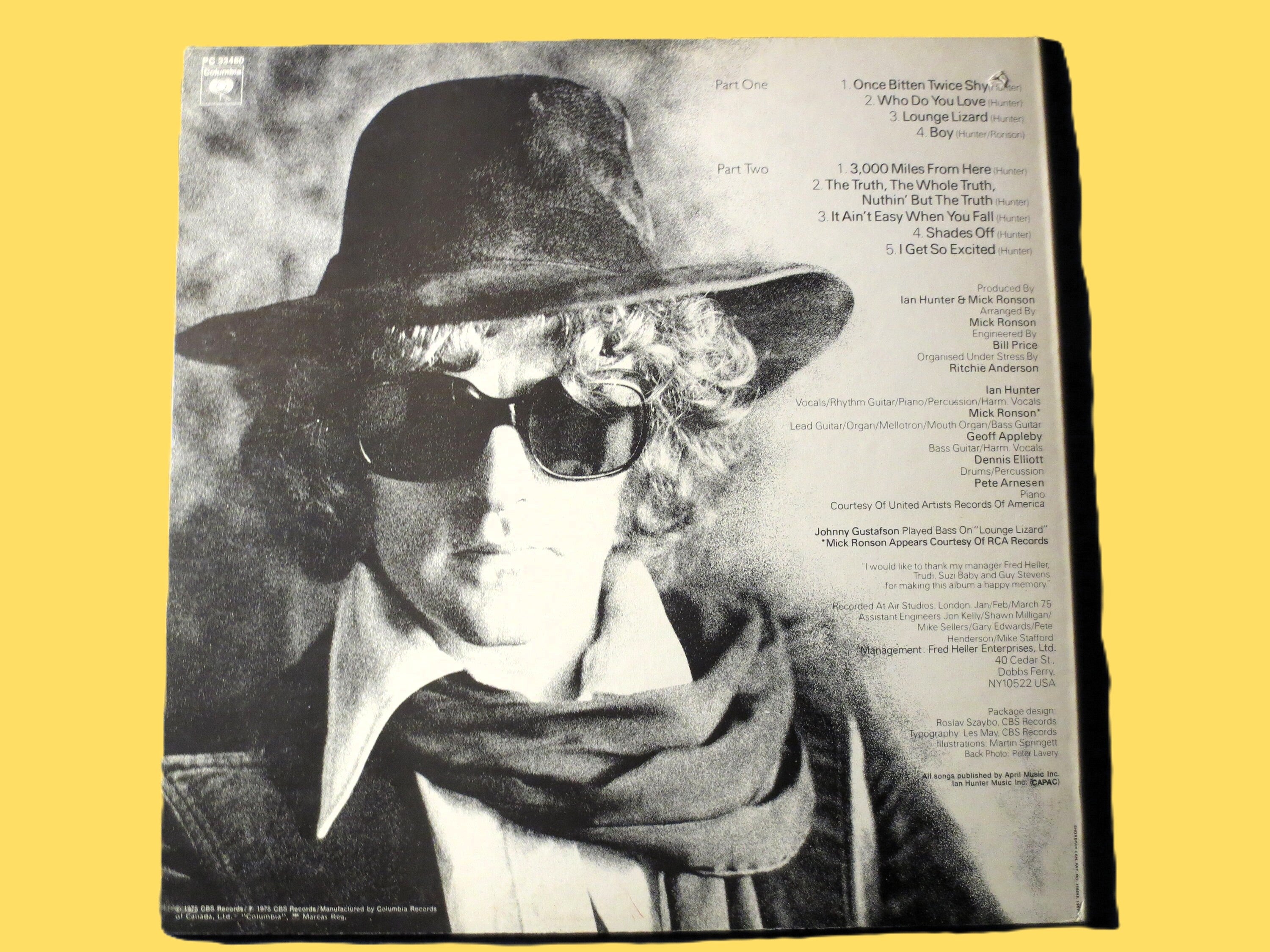 Ian Hunter – Ian Hunter (1975) Vinyl LP