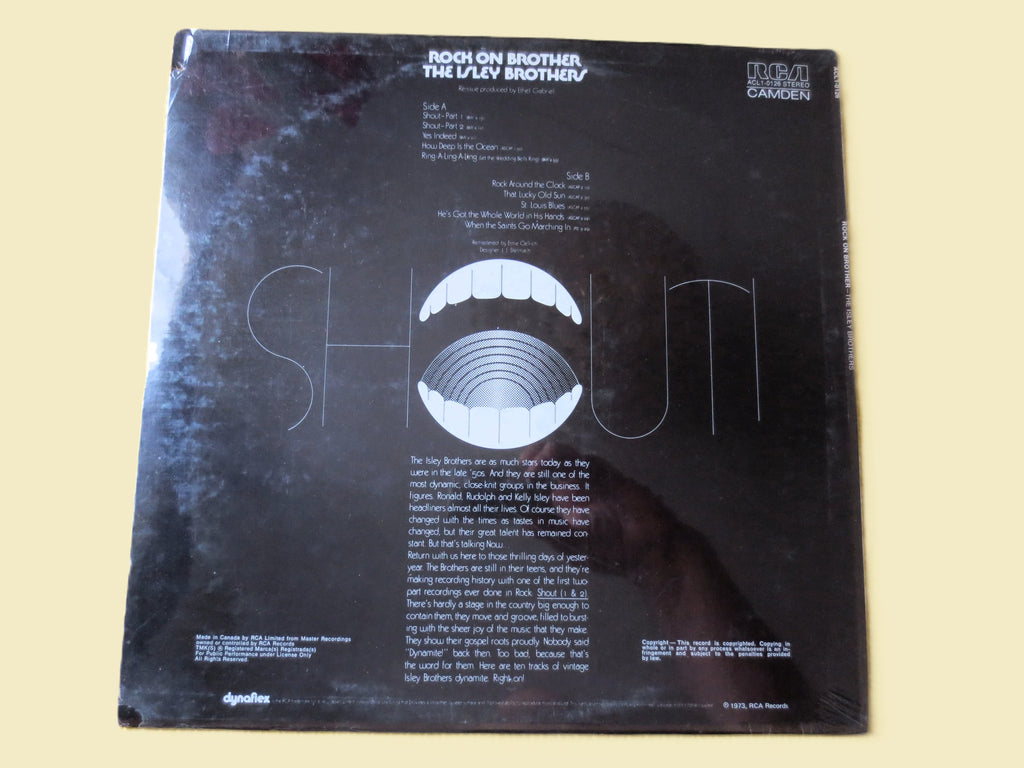 The Isley Brothers – Shout / Rock On Brother (1973) Vinyl LP — Factory Sealed