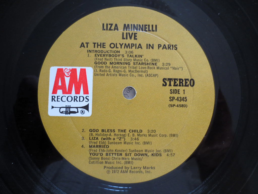 Liza Minnelli – Live at the Olympia in Paris (1972) Vinyl LP